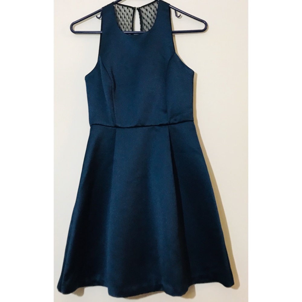 🍁BCBGeneration Dark Navy Shimmery Skater Dress
